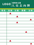 烟草招待去向牌