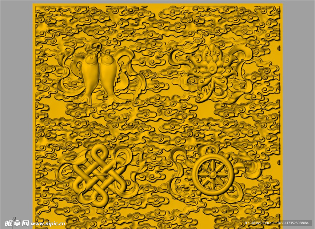 CAD装饰画3D模型