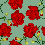 玫瑰花 手绘花朵