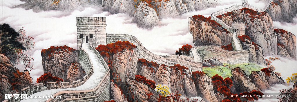 长城背景