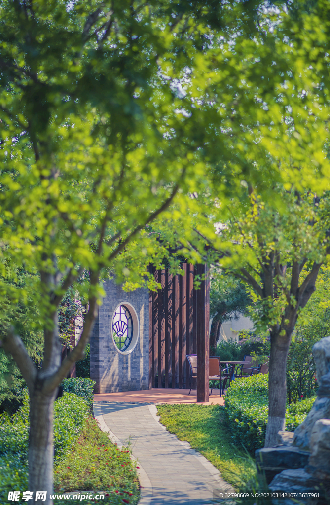 中式地产 庭院 别墅 样板间