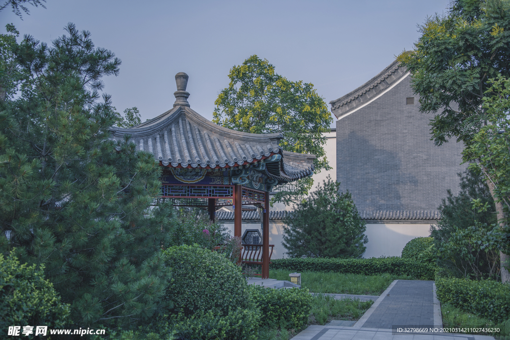 中式地产 庭院 别墅 样板间