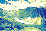 风景版画装饰画