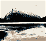 抽象版画装饰画