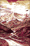 大山矢量剪影
