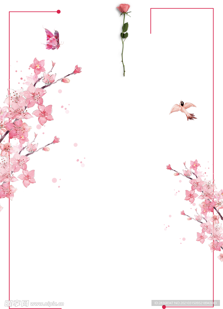 桃花素材