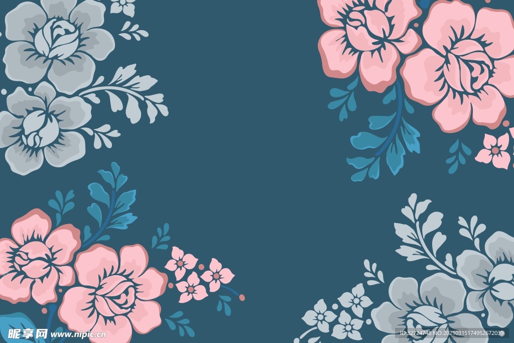 手绘花朵