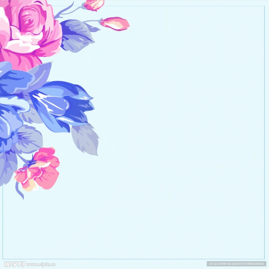 手绘花朵
