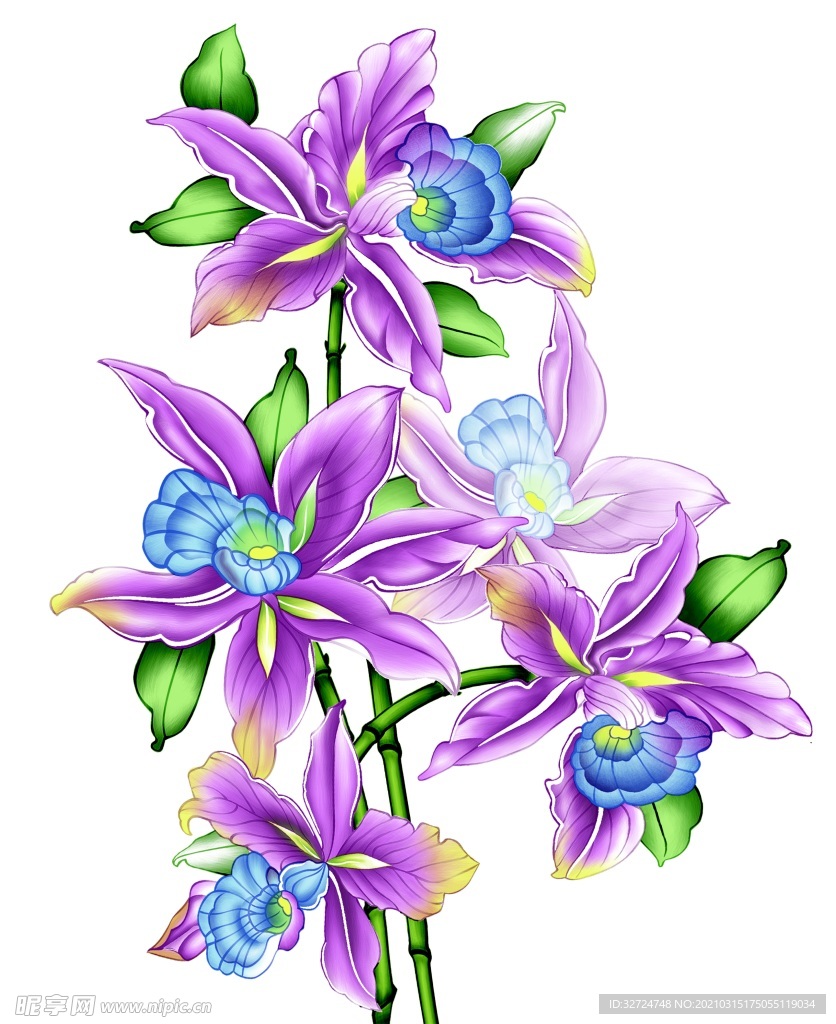 手绘花朵