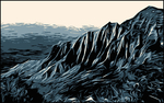 抽象山脉装饰画
