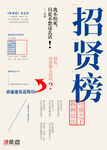 招贤榜招聘海报