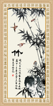 水墨竹子玄关画