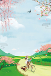 桃花背景素材