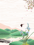 桃花背景素材