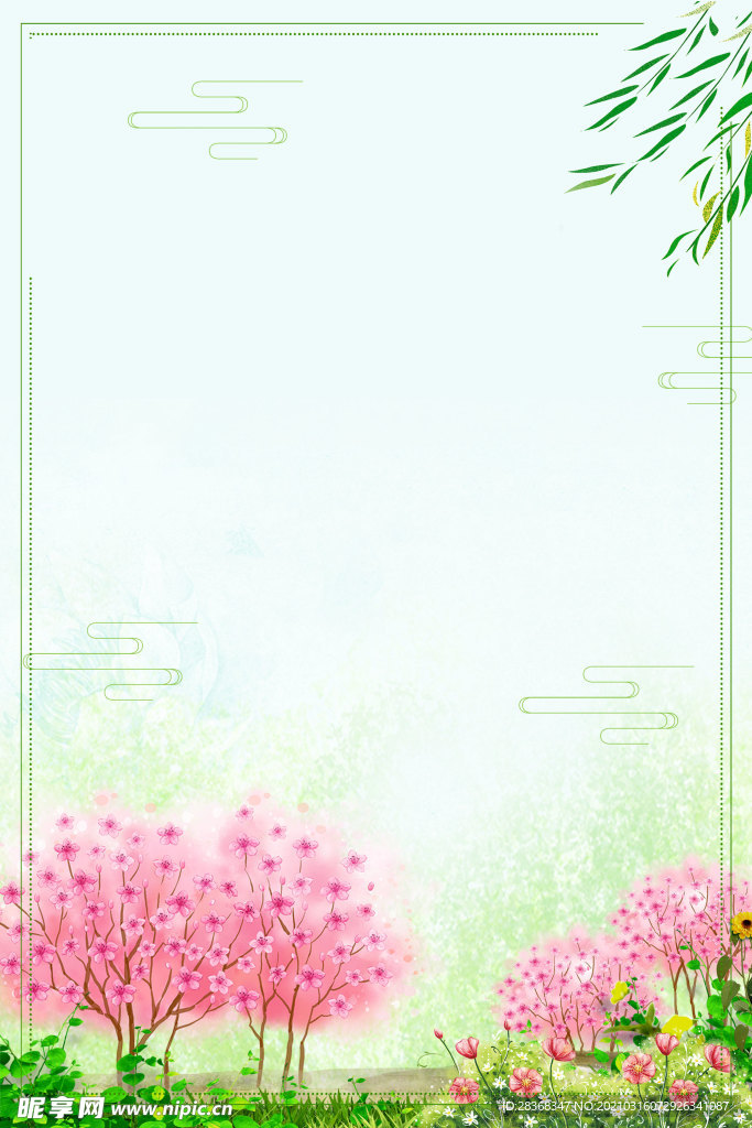 桃花背景素材