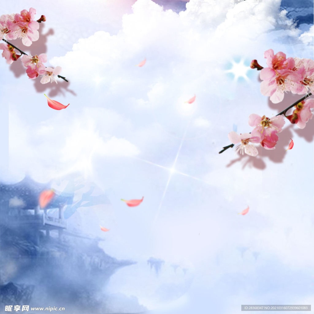 桃花背景素材