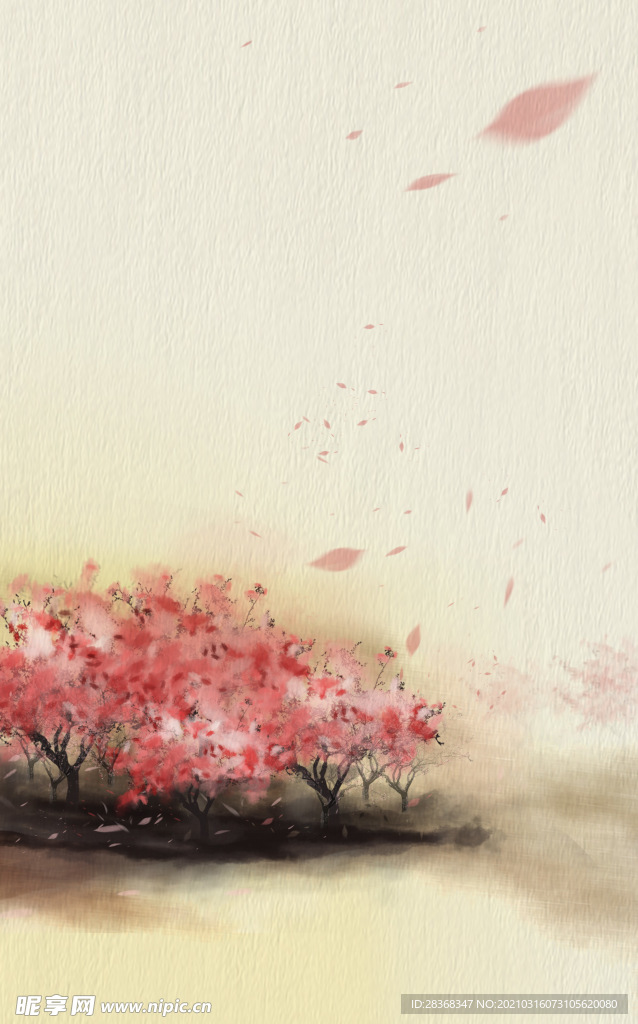桃花背景素材