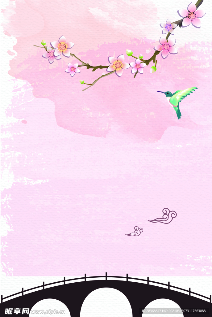 桃花背景素材