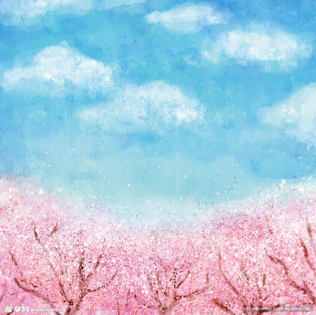 桃花背景素材