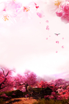桃花背景素材
