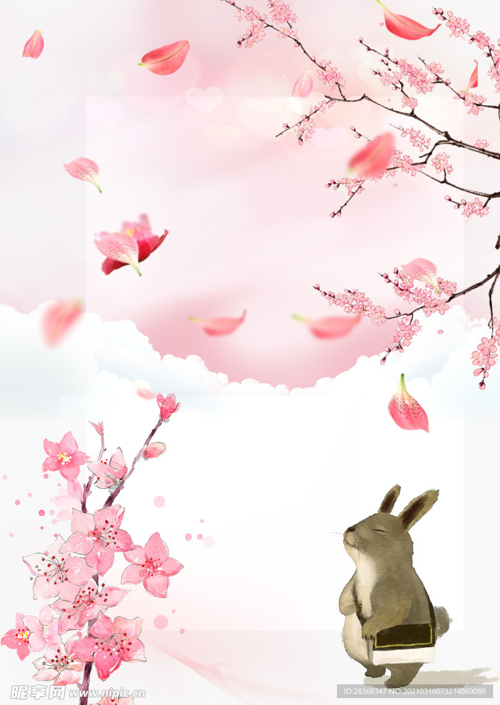桃花背景素材