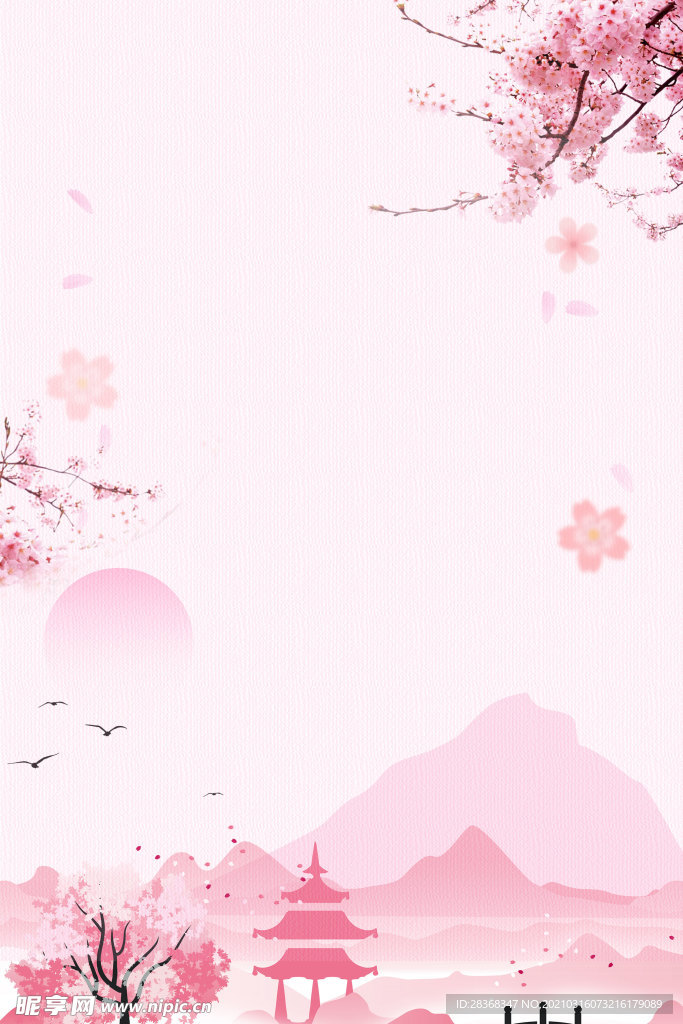 桃花背景素材