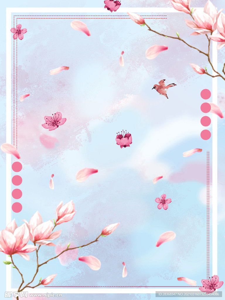 桃花背景素材