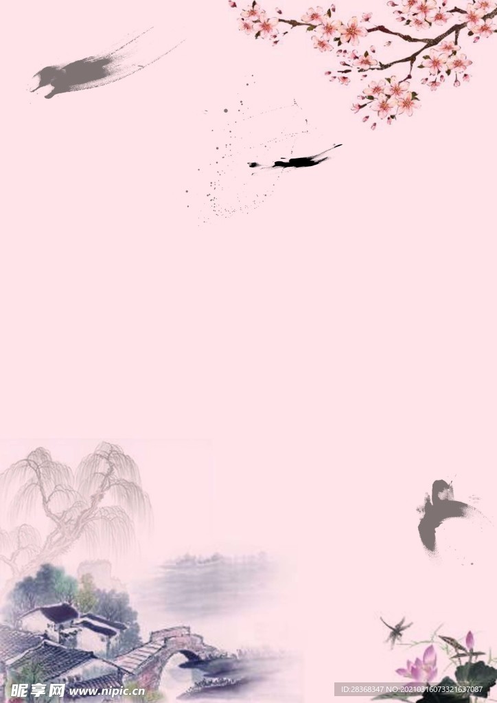 桃花背景素材