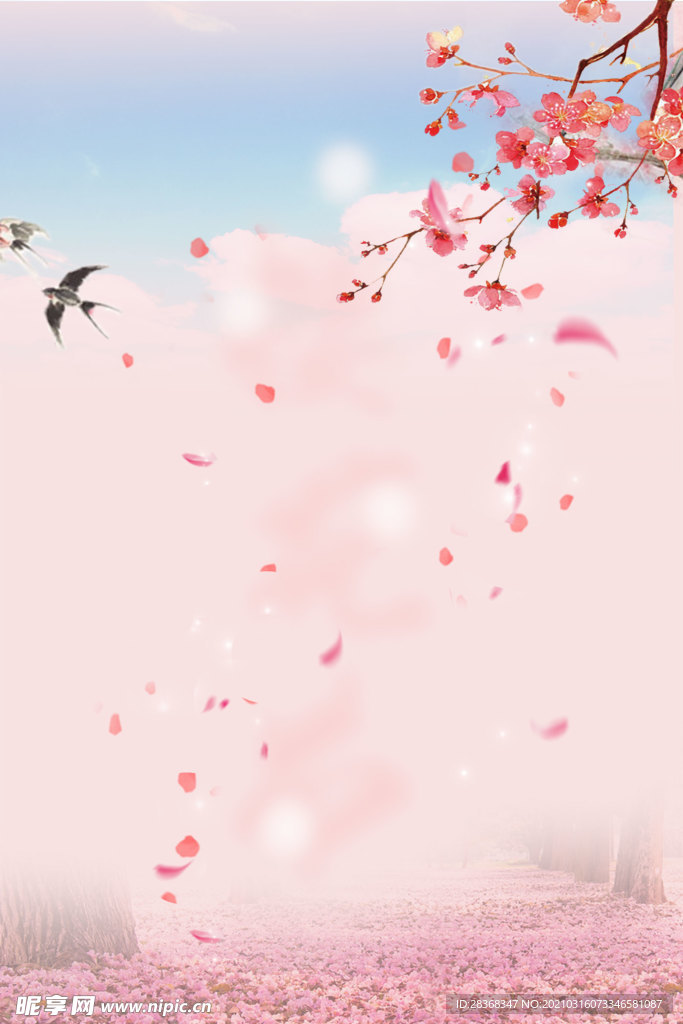 桃花背景素材