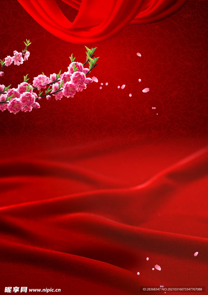 桃花背景素材