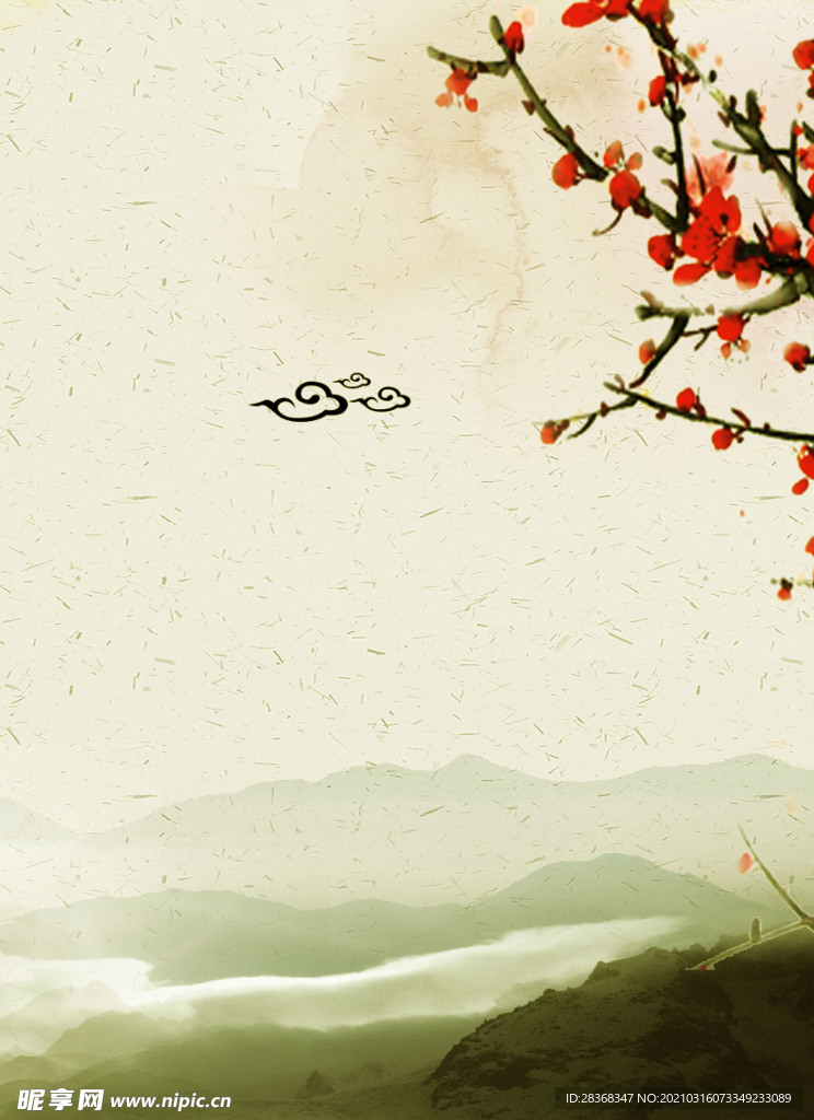 桃花背景素材