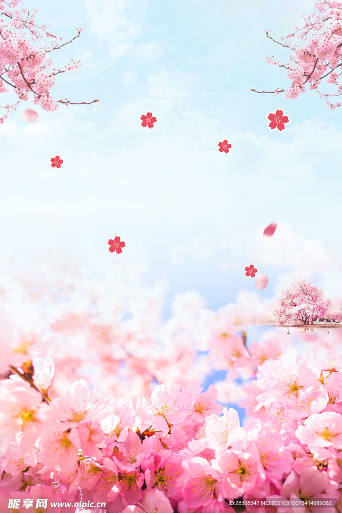 桃花背景素材