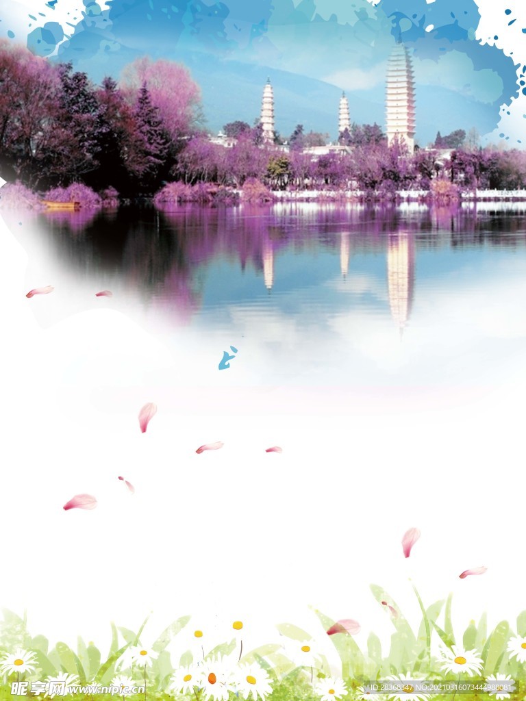 桃花背景素材