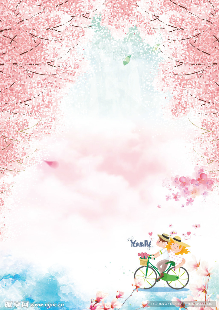 桃花背景素材