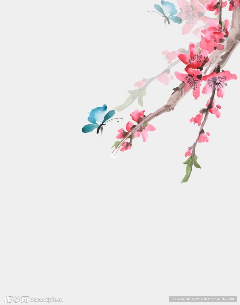 桃花背景素材
