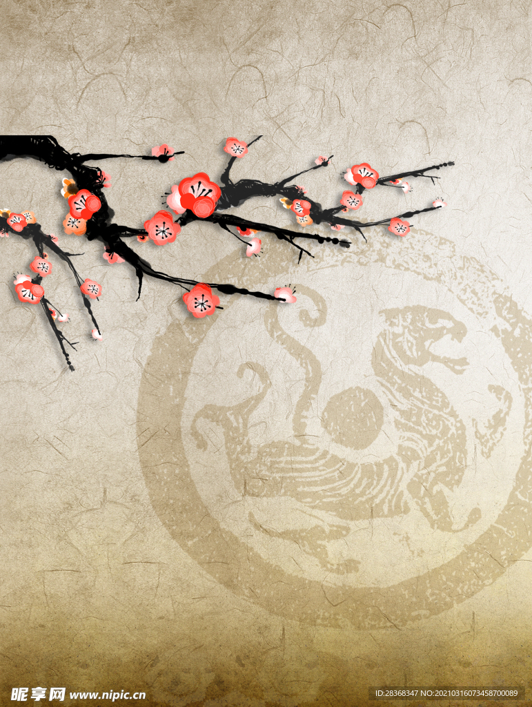 桃花背景素材