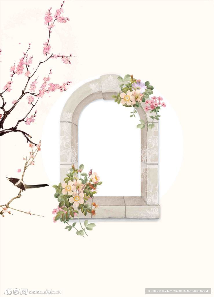 桃花背景素材