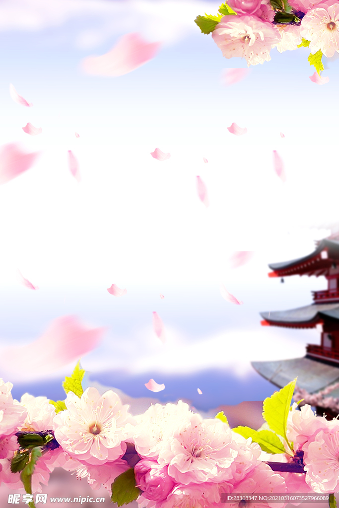 桃花背景素材