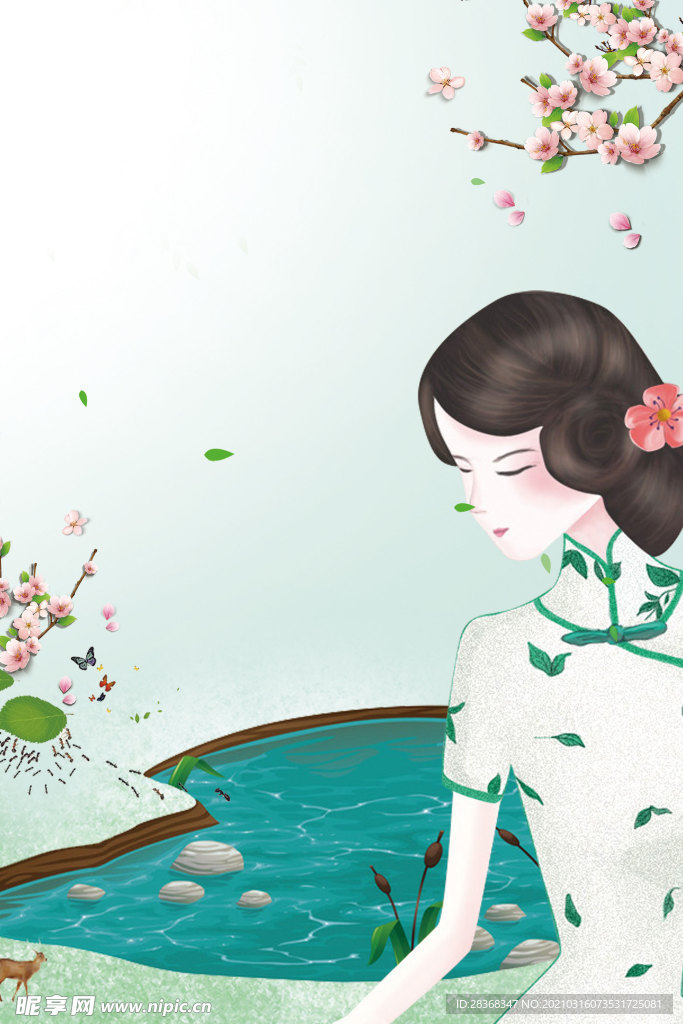 桃花背景素材