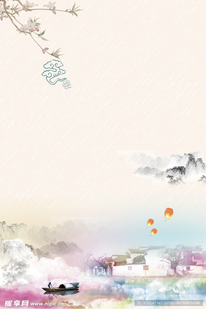 桃花背景素材
