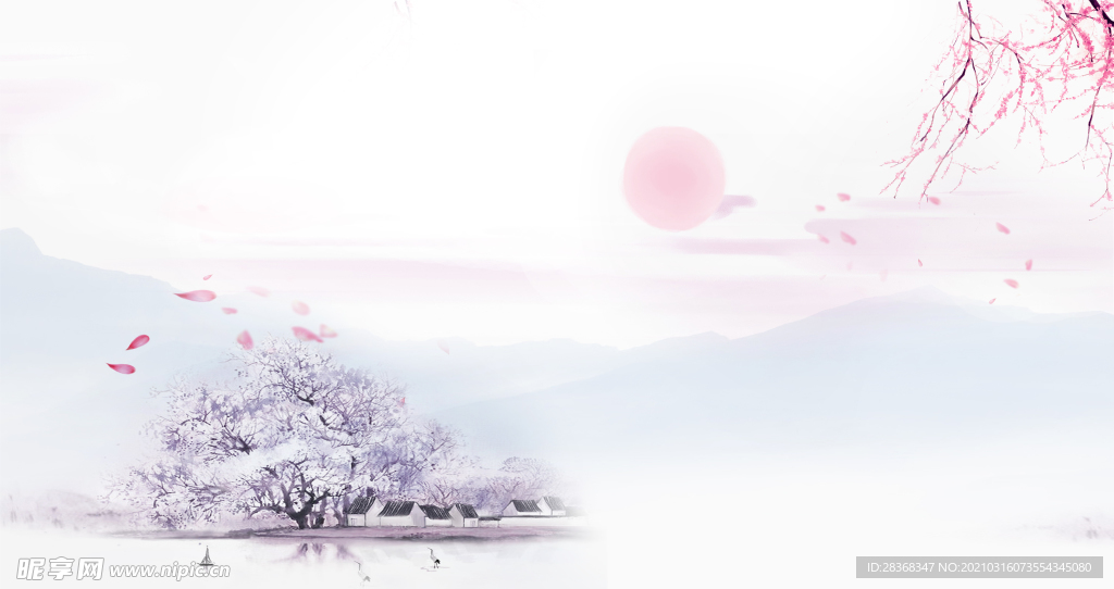 桃花背景素材