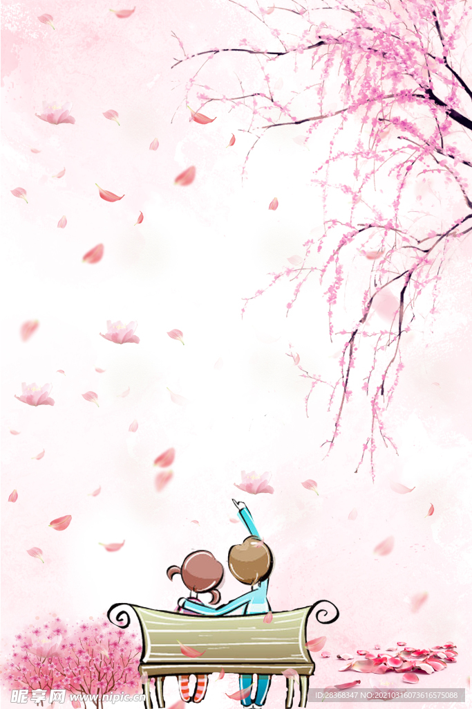 桃花背景素材