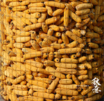 秋季丰收金黄色玉米垛玉米特写