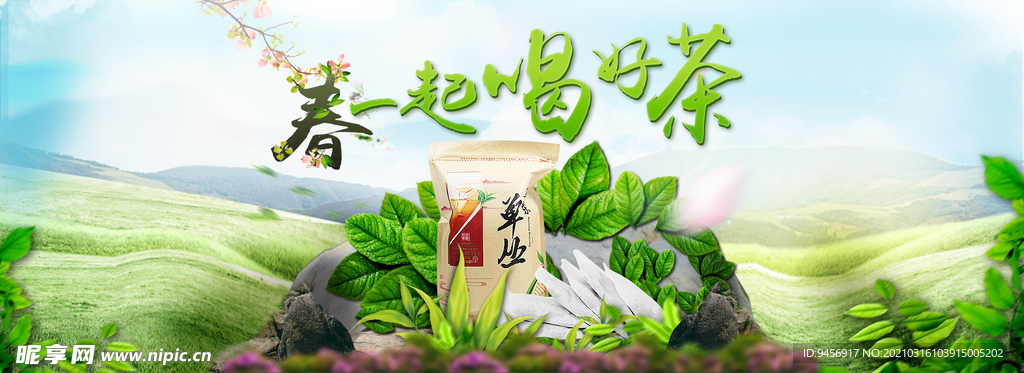 茶叶横幅