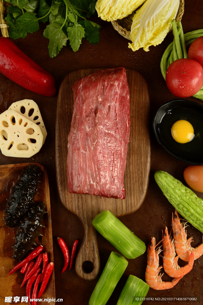 美味食材肉摄影图