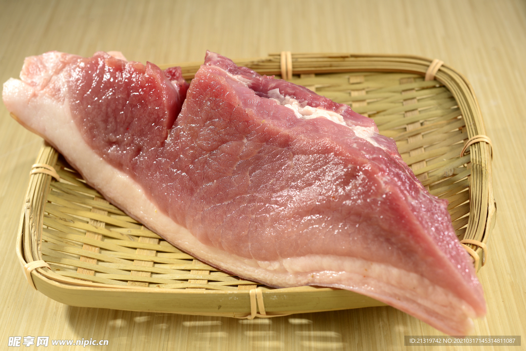 新鲜猪肉摄影