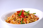 泡菜肉沫炒手擀粉