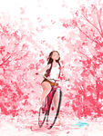 樱花与女孩