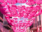 粉色雨伞