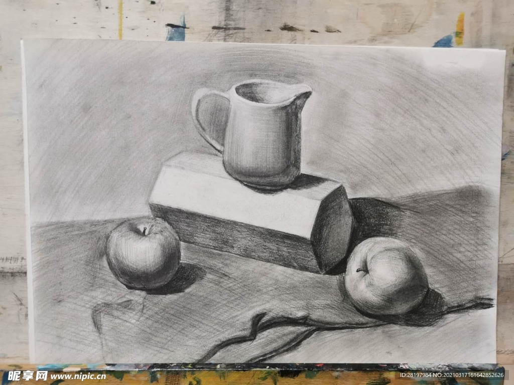 素描静物组合